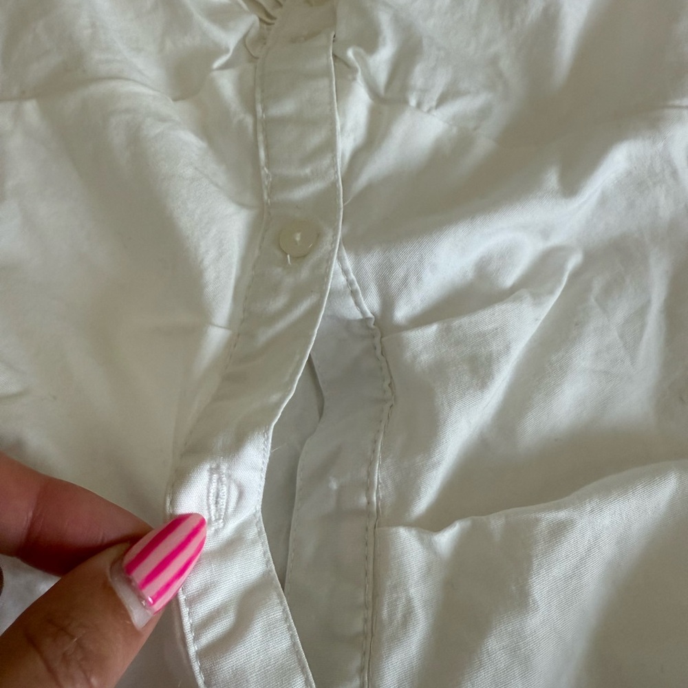 White Button-Front Sundress - Picture 4 of 4